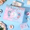 Gender Reveal Gift Bag Blue Pink Boy or Girl Paper Bag with Wrapping Paper Card What Will Baby Be Party Decoration Little Feet Treat Candy Bag for Baby Shower Gender Reveal Birthday Party Supplies